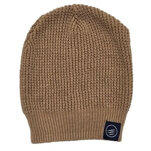 Hemp Cotton Slouch Beanie Waffle Knit United By Blue Soft Tan Boho Fisherman